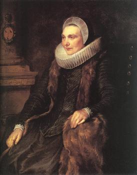 Anthony Van Dyck : Maria Bosschaerts, Wife of Adriaen Stevens
